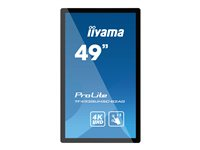 iiyama ProLite TF4938UHSC-B2AG - Classe de diagonale 49" (48.5" visualisable) écran LCD rétro-éclairé par LED - signalétique numérique interactive - avec écran tactile (multi-touches) - 4K UHD (2160p) 3840 x 2160 - noir mat TF4938UHSC-B2AG