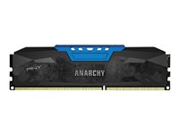 PNY Anarchy - DDR3 - 8 Go: 2 x 4 Go - DIMM 240 broches - 2133 MHz / PC3-17000 - CL10 - 1.6 V - mémoire sans tampon - non ECC - bleu MD8GK2D3213310AB-Z