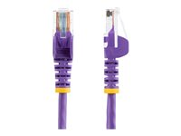 StarTech.com Câble réseau Cat5e UTP sans crochet - 10 m Violet - Cordon Ethernet RJ45 anti-accroc - Câble patch - Cordon de raccordement - RJ-45 (M) pour RJ-45 (M) - 10 m - UTP - CAT 5e - sans crochet - violet 45PAT10MPL