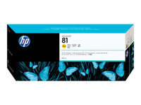 HP 81 - 680 ml - jaune - original - DesignJet - cartouche d'encre - pour DesignJet 5000, 5000ps, 5000ps uv, 5000uv, 5500, 5500 uv, 5500mfp, 5500ps, 5500ps uv C4933A