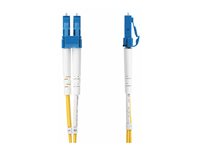 StarTech.com 30m (98.4ft) LC to LC (UPC) OS2 Single Mode Duplex Fiber Optic Cable, 9/125µm, Laser Optimized, 10G, Bend Insensitive, Low Insertion Loss - LSZH Fiber Patch Cord (SMDOS2LCLC30M) - Cordon de raccordement - mode unique LC/UPC (M) pour mode unique LC/UPC (M) - 30 m - 2 mm - fibre optique - duplex - 9 / 125 micromètres - OS1/OS2 - sans halogène, passif - jaune SMDOS2LCLC30M