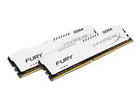 HyperX FURY - DDR4 - 16 Go: 2 x 8 Go - DIMM 288 broches - 2133 MHz / PC4-17000 - CL14 - 1.2 V - mémoire sans tampon - non ECC - blanc HX421C14FW2K2/16