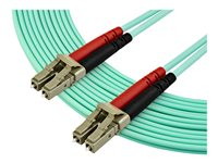 StarTech.com 7m OM3 LC to LC Multimode Duplex Fiber Optic Patch Cable - Aqua - 50/125 - LSZH Fiber Optic Cable - 10Gb (A50FBLCLC7) - Cordon de raccordement - LC multi-mode (M) pour LC multi-mode (M) - 7 m - fibre optique - duplex - 50 / 125 microns - OM3 - sans halogène - turquoise A50FBLCLC7