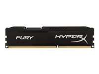 HyperX FURY - DDR3 - module - 8 Go - DIMM 240 broches - 1866 MHz / PC3-14900 - CL10 - 1.5 V - mémoire sans tampon - non ECC - noir HX318C10FB/8