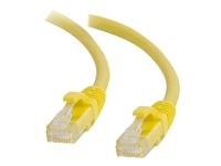 C2G Cat5e Booted Unshielded (UTP) Network Patch Cable - Cordon de raccordement - RJ-45 (M) pour RJ-45 (M) - 7 m - UTP - CAT 5e - moulé, sans crochet, bloqué - jaune 83246