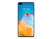 Huawei P40 - 5G smartphone - double SIM - RAM 8 Go / Mémoire interne 128 Go - Carte NM - écran OEL - 6.1" - 2340 x 1080 pixels - 3 x caméras arrière 50 MP, 16 MP, 8 MP - 2x front cameras 32 MP - Argent givré 51095BYV