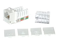 C2G Cat6 RJ45 UTP Keystone Jack - Jack avec fonction de correction keystone - RJ-45 - blanc 81307