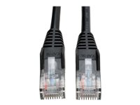 Tripp Lite 7ft Cat5e / Cat5 Snagless Molded Patch Cable RJ45 M/M Black 7' - Cordon de raccordement - RJ-45 (M) pour RJ-45 (M) - 2.1 m - UTP - CAT 5e - moulé, sans crochet, bloqué - noir N001-007-BK