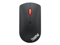 Lenovo ThinkPad Silent - Souris - droitiers et gauchers - bleu optique - 3 boutons - sans fil - Bluetooth 5.0 - noir - Pour la vente au détail 4Y50X88822