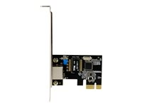 StarTech.com Carte réseau PCI Express à 1 port Gigabit Ethernet avec chipset Intel I210-AT - Adaptateur NIC PCIe GbE - Adaptateur réseau - PCIe profil bas - 1GbE - 1000Base-T - noir ST1000SPEXI