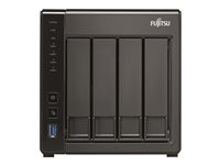 Fujitsu CELVIN NAS QE805 - Serveur NAS - 4 Baies - 24 To - SATA 6Gb/s / eSATA - HDD 6 To x 4 - RAID 0, 1, 5, 6, 10, disque de réserve 5 - RAM 2 Go - Gigabit Ethernet - iSCSI S26341-F105-L876