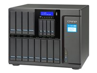 QNAP TS-1685 - Serveur NAS - 16 Baies - SATA 6Gb/s - RAID 0, 1, 5, 6, 10, JBOD, disque de réserve 10 - RAM 128 Go - Gigabit Ethernet / 10 Gigabit Ethernet - iSCSI TS-1685-D1531-128GR