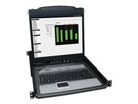 Tripp Lite 16-Port Rack Console KVM Switch 19" LCD PS2/USB Cables 1U - Console KVM avec commutateur KVM - 16 ports - 19" - rack-montable - 1280 x 1024 @ 75 Hz - VGA - noir - 1U B020-U16-19-K