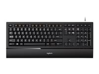 Logitech Illuminated K740 - Clavier - rétroéclairé - USB - Français - orange, noir classique 920-005689