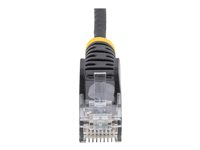 StarTech.com Câble réseau Ethernet RJ45 Cat6 de 1,5 m - Cordon de brassage mince Cat 6 UTP sans crochet - Fil Gigabit noir (N6PAT150CMBKS) - Cordon de raccordement - RJ-45 (M) pour RJ-45 (M) - 1.5 m - UTP - CAT 6 - sans crochet, bloqué - noir N6PAT150CMBKS