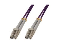 MCL - Câble réseau - LC multi-mode (M) pour LC multi-mode (M) - 15 m - fibre optique - 50 / 125 microns - OM4 - sans halogène FJOM3/LCLC-15M