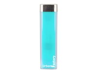 Urban Factory Power Bank Lipstick 3000 mAh Blue - Banque d'alimentation - 3000 mAh - 1 A - bleu BCA30UF