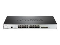 D-Link DWS 3160 - Commutateur - Géré - 20 x 10/100/1000 (PoE) + 4 x SFP Gigabit combiné - Montable sur rack - PoE DWS-3160-24PC