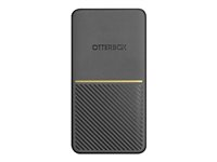 OtterBox Standard - Banque d'alimentation - 15000 mAh - 18 Watt - 3 A - Apple Fast Charge, Huawei Fast Charge, PE 2.0+, PD 3.0, QC 3.0, AFC, SFCP - 2 connecteurs de sortie (USB, USB-C) - sur le câble : USB, USB-C 78-52567