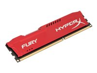 HyperX FURY - DDR3 - module - 8 Go - DIMM 240 broches - 1866 MHz / PC3-14900 - CL10 - 1.5 V - mémoire sans tampon - non ECC - rouge HX318C10FR/8