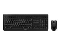 CHERRY DW 3000 - Ensemble clavier et souris - sans fil - RF, 2.4 GHz - Français - noir JD-0710FR-2