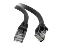 C2G Cat5e Booted Unshielded (UTP) Network Patch Cable - Cordon de raccordement - RJ-45 (M) pour RJ-45 (M) - 10 m - UTP - CAT 5e - moulé, sans crochet, bloqué - noir 83187