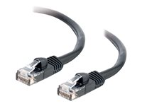 C2G Cat5e Booted Unshielded (UTP) Network Patch Cable - Cordon de raccordement - RJ-45 (M) pour RJ-45 (M) - 7 m - UTP - CAT 5e - moulé, sans crochet, bloqué - noir 83186