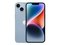 Apple iPhone 14 - 5G smartphone - double SIM / Mémoire interne 128 Go - écran OEL - 6.1" - 2532 x 1170 pixels - 2x caméras arrière 12 MP, 12 MP - front camera 12 MP - bleu MPVN3ZD/A