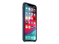 Apple - Coque de protection pour téléphone portable - cuir - bleu nuit - pour iPhone XS Max MRWU2ZM/A