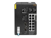 HPE Aruba 4100i - Commutateur - 8 x 10/100/1000 (PoE Class 4) + 4 x 10/100/1000 (PoE Class 6) + 2 x SFP+ - Montage sur rail DIN - PoE Class 4 / PoE Class 6 JL817A