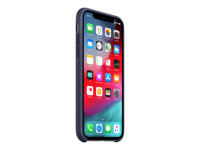 Apple - Coque de protection pour téléphone portable - silicone - bleu nuit - pour iPhone XS MRW92ZM/A