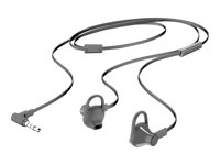 HP 150 - Micro-casque - embout auriculaire - filaire - noir - pour HP 20, 22, 24, 27, 460; Pavilion 24, 27, 570, 590, 595, TP01; Pavilion Laptop 14, 15 X7B04AA#ABB