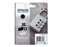 Epson 35XL - 41.2 ml - XL - noir - original - emballage coque avec alarme radioélectrique/ acoustique - cartouche d'encre - pour WorkForce Pro WF-4720, WF-4720DWF, WF-4725DWF, WF-4730, WF-4730DTWF, WF-4740, WF-4740DTWF C13T35914020