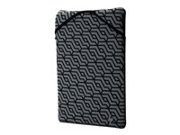 HP Reversible Sleeve - Housse d'ordinateur portable - 11.6" - noir - pour Chromebook 11A G8, 11MK G9; Chromebook x360; ProBook x360 7ZE81AA