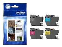 Brother LC422 Value Pack - Pack de 4 - noir, jaune, cyan, magenta - original - cartouche d'encre - pour Brother MFC-J5340DW, MFC-J5345DW, MFC-J5740DW, MFC-J6540DW, MFC-J6940DW LC422VAL