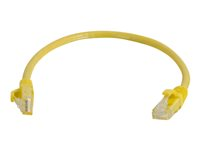 C2G Cat6 Booted Unshielded (UTP) Network Patch Cable - Cordon de raccordement - RJ-45 (M) pour RJ-45 (M) - 1.5 m - UTP - CAT 6 - moulé, sans crochet, bloqué - jaune 83467