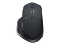 Logitech MX Master 2S - Souris - laser - 7 boutons - sans fil - Bluetooth, 2.4 GHz - récepteur USB Logitech Unifying - graphite 910-005139