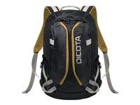 DICOTA Active Laptop Bag 15.6" - Sac à dos pour ordinateur portable - 15.6" - noir, jaune D31048