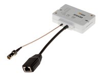 AXIS T8643 PoE+ over Coax Compact - Convertisseur de support - 100Mb LAN - plus de Coax - 10Base-T, 100Base-TX - RJ-45 / BNC 01468-001