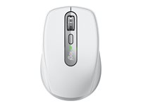 Logitech MX Anywhere 3 pour le business - Souris - laser - 6 boutons - sans fil - Bluetooth, 2.4 GHz - récepteur USB Logitech Logi Bolt - gris pâle 910-006216