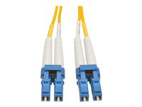 Tripp Lite 8M Duplex Singlemode 8.3/125 Fiber Optic Patch Cable LC/LC 26' 26ft 8 Meter - Cordon de raccordement - mode unique LC (M) pour mode unique LC (M) - 8 m - fibre optique - duplex - 8,3 / 125 micromètres - jaune N370-08M