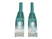 Tripp Lite 5ft Cat5e / Cat5 Snagless Molded Patch Cable RJ45 M/M Green 5' - Cordon de raccordement - RJ-45 (M) pour RJ-45 (M) - 1.52 m - UTP - CAT 5e - IEEE 802.3ba - moulé, sans crochet, bloqué - vert N001-005-GN