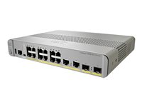 Cisco Catalyst 3560CX-12PC-S - Commutateur - Géré - 12 x 10/100/1000 (PoE+) + 2 x SFP Gigabit combiné - de bureau, Montable sur rack, Montage sur rail DIN, fixation murale - PoE+ (240 W) - reconditionné WS-C3560CX12PCS-RF