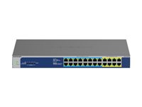 NETGEAR GS524UP - Commutateur - non géré - 8 x 10/100/1000 (PoE+) + 16 x 10/100/1000 (PoE++) - de bureau, Montable sur rack - PoE++ (480 W) - CA 100 - 230 V GS524UP-100EUS