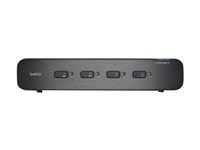 Belkin Advanced Secure UHD Dual-Head DisplayPort KVM Switch with CAC Port - Commutateur écran-clavier-souris/audio - 4 x KVM / audio - 1 utilisateur local - de bureau F1DN104W-3EA