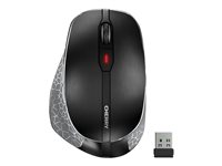 CHERRY MW 8 ERGO - Souris - ergonomique - pour droitiers - optique - 7 boutons - sans fil - RF, 2.4 GHz, Bluetooth 4.0 - récepteur sans fil USB JW-8500