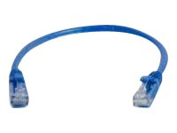 C2G Cat5e Booted Unshielded (UTP) Network Patch Cable - Cordon de raccordement - RJ-45 (M) pour RJ-45 (M) - 50 m - UTP - CAT 5e - moulé, sans crochet, bloqué - bleu 83171