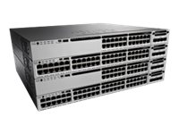 Cisco Catalyst 3850-24P-S - Commutateur - C3 - Géré - 24 x 10/100/1000 (PoE+) - de bureau, Montable sur rack - PoE+ (435 W) WS-C3850-24P-S