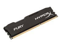 HyperX FURY - DDR3 - module - 4 Go - DIMM 240 broches - 1600 MHz / PC3-12800 - CL10 - 1.5 V - mémoire sans tampon - non ECC - noir HX316C10FB/4