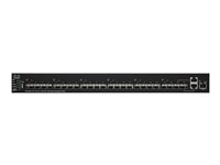 Cisco 550X Series SG550XG-24F - Commutateur - C3 - Géré - 22 x 10 Gigabit SFP+ + 2 x 10GBase-T combiné - de bureau, Montable sur rack SG550XG-24F-K9-EU